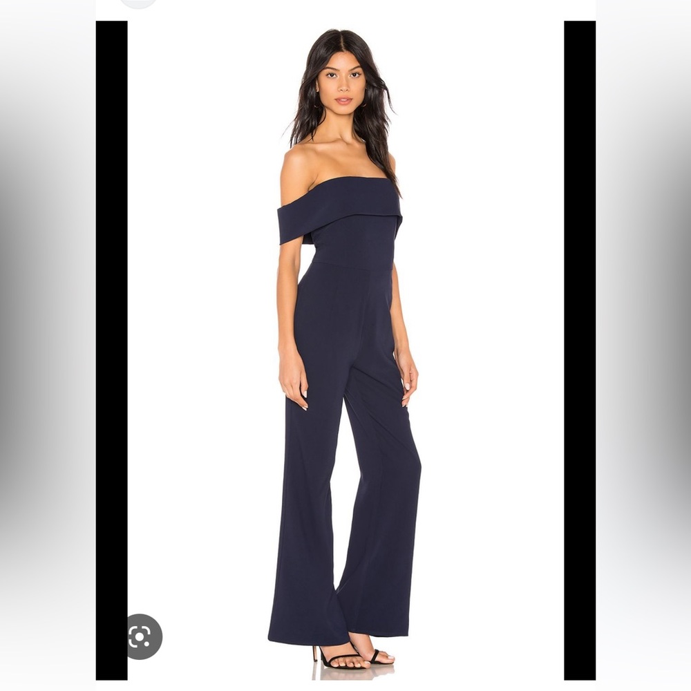 Revolve bytheway Aubrey Navy jumpsuit
